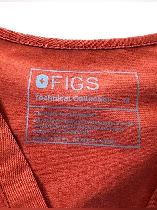 Figs Auburn Orange Scrub Set Size Medium/Small Tall RARE COLOR - Picture 4 of 11